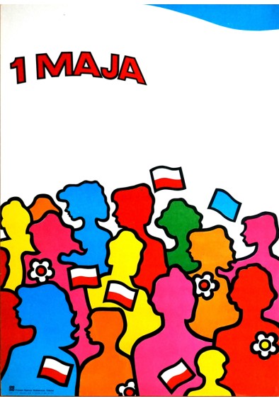 1 Maja Tłum z flagami