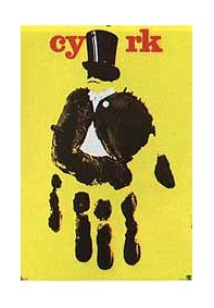 Cyrk, dłoń (żółta)