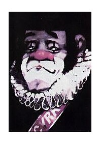 Cyrk, klown - szympans