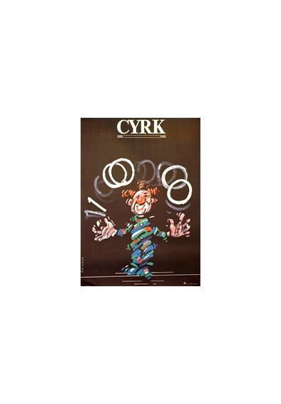 Cyrk, klown żongler