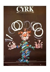 Cyrk, klown żongler