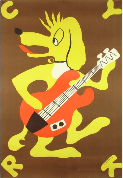 Cyrk, pies z gitarą