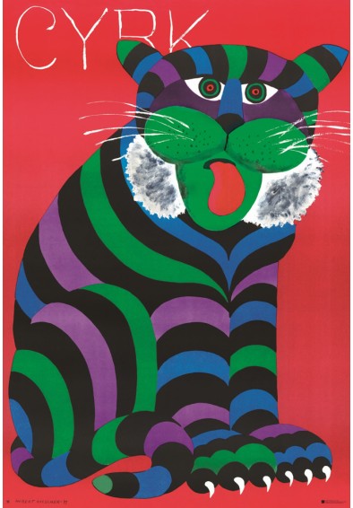 Cyrk, tygrys - Kot reprint