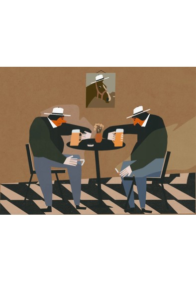 Dwóch na piwie i koń