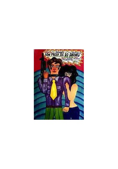 Lew pręży się do skoku