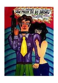 Lew pręży się do skoku