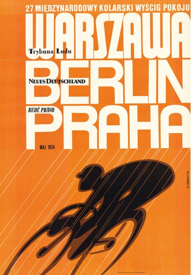 Międzynar. Kolarski wyścig pokoju (pomarańcz) REPRINT