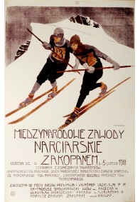 Międzynarodowe Zawody Narciarskie w Zakopanem 1911r REPRINT
