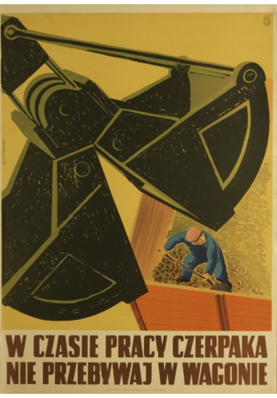 W czasie pracy czerpaka