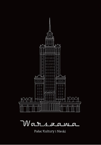 West Pomerania 50x70 Pałac Kultury CZARNY